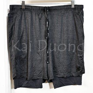 Spyder Men's tech Knit short‎ Black , Gray